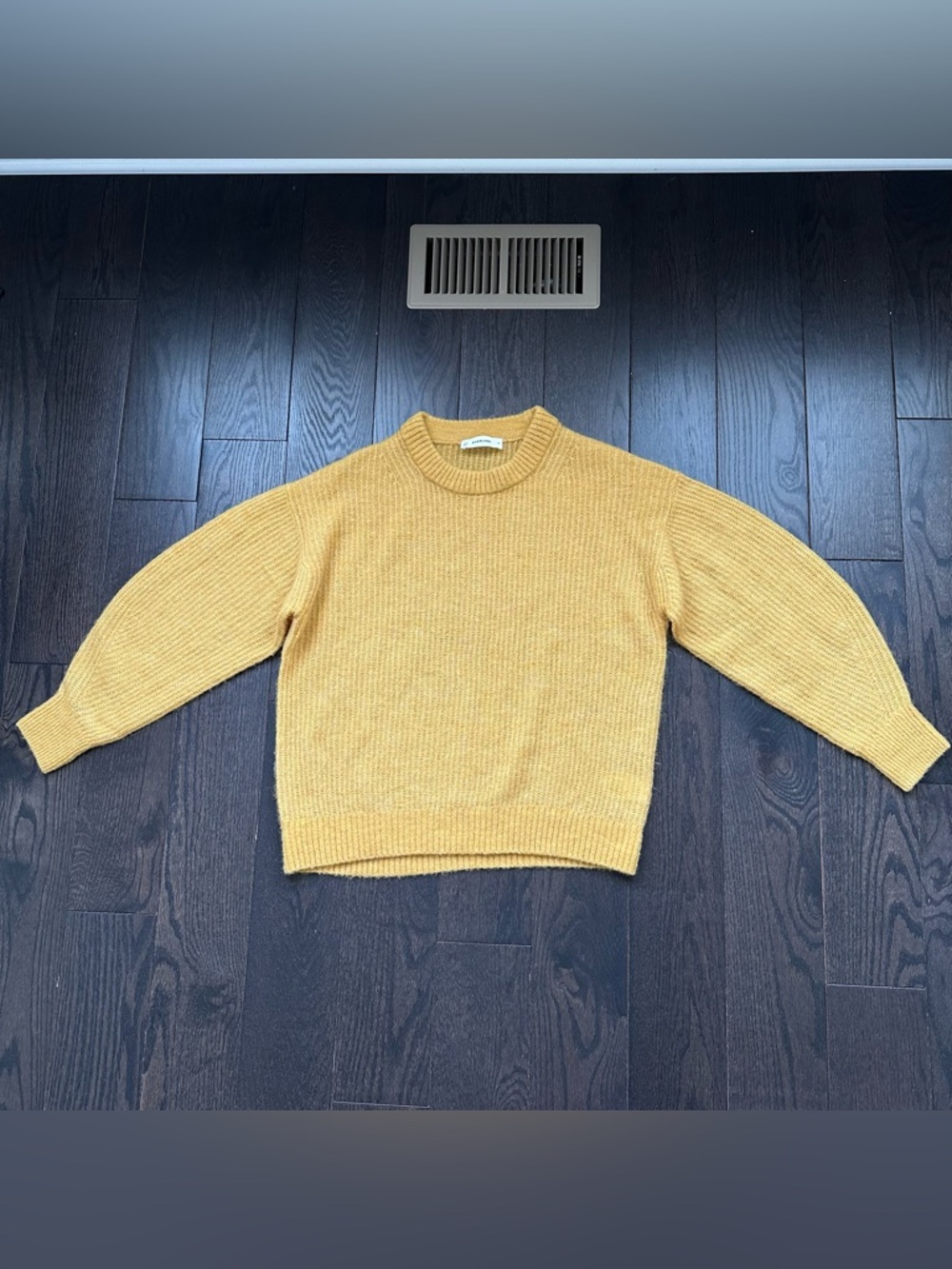 Everlane Yellow Alpaca Oversized Sweater